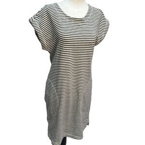 MAX Studio Striped Short Sleeve T-Shirt Dress Size S